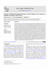 Research paper thumbnail of Variation in Morpho-Physiological Responses of Desi Chickpea (Cicer arietinum L.) Seedlings to Progressive Water Stress