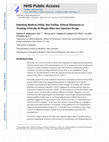 Research paper thumbnail of Debating Medical Utility, Not Futility: Ethical Dilemmas in Treating Critically Ill People Who Use Injection Drugs