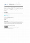 Research paper thumbnail of Consuela Francis, The Critical Reception of James Baldwin 1963–2010: “An Honest Man and a Good Writer”; Michele Elam, ed. The Cambridge Companion to James Baldwin