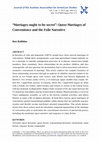 Research paper thumbnail of "Marriages ought to be secret": Queer Marriages of Convenience and the Exile Narrative