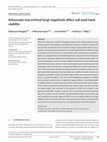 Research paper thumbnail of Arbuscular mycorrhizal fungi negatively affect soil seed bank viability