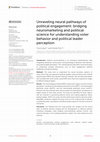 Research paper thumbnail of Unraveling neural pathways of political engagement: bridging neuromarketing and political science for understanding voter behavior and political leader perception