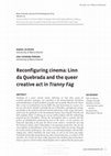 Research paper thumbnail of Reconfiguring cinema: Linn da Quebrada and the queer creative act in Tranny Fag