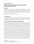 Research paper thumbnail of Water (In)Justice and Tourism in South Africa