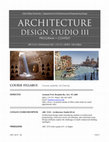 Research paper thumbnail of Architecture Design Studio III - Program & Context (ARC 3110) - Fall 2021