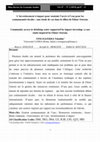 Research paper thumbnail of L'investissement à impact pour soutenir l'accès à l'eau pour les communautés locales : une étude de cas dans le sillon de Elinor Ostrom.