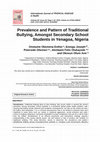 Research paper thumbnail of Prevalence and Pattern of Traditional Bullying, Amongst Secondary School Students in Yenagoa, Nigeria