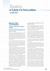 Research paper thumbnail of Repères sur la gestion et les finances publiques En Août 2021