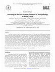 Research paper thumbnail of Neurological diseases of cattle diagnosed by histopathology in Minas Gerais