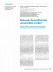 Research paper thumbnail of Nationales Gesundheitsziel „Gesund älter werden“