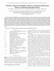 Research paper thumbnail of Transient analysis and stability limits for synchronous reluctance motors considering saturation effects