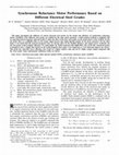 Research paper thumbnail of Synchronous reluctance motors performance based on different electrical steel grades