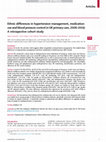 Research paper thumbnail of Ethnic differences in hypertension management, medication use and blood pressure control in UK primary care, 2006–2019: a retrospective cohort study