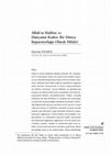 Research paper thumbnail of Hüseyin Yılmaz: Caliphate Redefined: The Mystical Turn in Ottoman Political Thought. (Princeton, NJ: Princeton University Press, 2018. Pp. xiii, 370.)