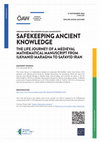 Research paper thumbnail of Online Lecture. Dr. Mahdieh Tavakol (Freie Universität Berlin): "Safekeeping Ancient Knowledge: The Life Journey of a Medieval Mathematical Manuscript from Ilkhanid Maragha to Safavid Iran"