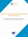 Research paper thumbnail of The positive and negative human rights impacts of non-state actors