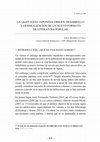 Research paper thumbnail of La light novel japonesa: origen, desarrollo y generalización de un nuevo formato de literatura popular