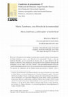 Research paper thumbnail of María Zambrano, una filósofa de la maternidad