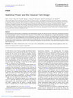 Research paper thumbnail of Statistical Power and the Classical Twin Design