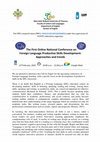 Research paper thumbnail of The First Online National Conference on Foreign Language Productive Skills Development: Approaches and trends