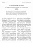 Research paper thumbnail of Do I have more free will than you do? An unexpected asymmetry in intuitions about personal freedom