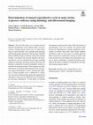 Research paper thumbnail of Determination of annual reproductive cycle in male sterlet, Acipenser ruthenus using histology and ultrasound imaging