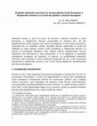 Research paper thumbnail of Evoluția măsurilor provizorii în jurisprudența Curții Europene a Drepturilor Omului și a Curții de Justiție a Uniunii Europene