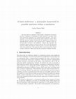 Research paper thumbnail of A finite multiverse: a minimalist framework for possible universes within a simulation