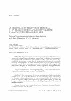 Research paper thumbnail of La organización territorial en Emilia en la transición de la Tardoantigüedad a la Alta Edad Media (Siglos VI-X)