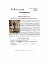 Research paper thumbnail of CYBER-ARCHAEOLOGY