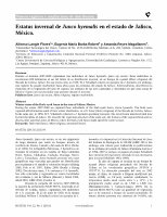 Research paper thumbnail of Langle, F. A., E. M. Barba-Robert, y A. Reyes-Magallanes. 2011. Estatus invernal del Junco hyemalis en el estado de Jalisco, México. Huitzil 12(1):5-8.