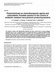 Research paper thumbnail of Phytochemicals as chemotherapeutic agents and antioxidants: Possible solution to the control of antibiotic resistant verocytotoxin producing bacteria