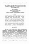 Research paper thumbnail of How Problems of Reading Fluency and Comprehension Are Related to Difficulties in Syntactic Awareness  Skills Among Fifth Graders