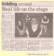 Research paper thumbnail of Real Life on the Stage by Sherele Moody