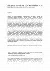 Research paper thumbnail of Sélection Et “Collection”: Le Recouvrement Et La Régénération Des Attachements Marchands