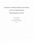 Research paper thumbnail of The Hammer of Solitude: Boundaries and Alienation in the Life of Rabbi Menachem Mendel Morgenstern of Kotsk