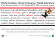 Research paper thumbnail of Conference Poster: World-Ecology, World-Economy, World-Literature 