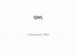 Research paper thumbnail of QWL