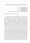 Research paper thumbnail of UMA INSERÇÃO TARDIA: EDUCAÇÃO BÁSICA E PROBLEMATIZAÇÃO DA HISTÓRIA (Artigo)