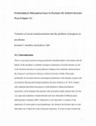 Research paper thumbnail of (with Kenneth F. Schaffner) Varieties of Social Constructionism and the Problem of Progress in Psychiatry