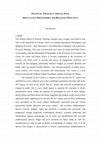 Research paper thumbnail of The Impact of Philosophy of Religion (Editors' Introduction to Speculative Philosophies and Religious Practices Special Issue)