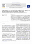 Research paper thumbnail of Comparison of two DNA extraction methods in a Spanish Bronze Age burial cave