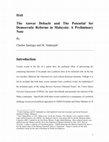 Research paper thumbnail of The Anwar Debacle and the Potential for Democratic Reforms in Malaysia