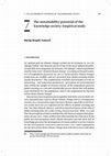 Research paper thumbnail of The sustainability potential of the knowledge society: Empirical study