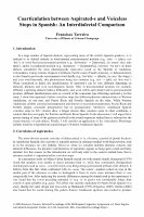 Research paper thumbnail of Torreira, F. (2007). Coarticulation between aspirated-s and voiceless stops in Spanish: an interdialectal comparison. In Selected Proceedings of the 9th Hispanic Linguistics Symposium, pages 113– 120. Cascadilla Press.