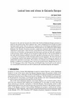 Research paper thumbnail of Hualde, J. I., Lujanbio, O., and Torreira, F. (2008). Lexical tone and stress in Goizueta Basque. Journal of the International Phonetic Association, 38(1):1–24.