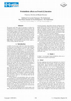 Research paper thumbnail of Torreira, F. and Ernestus, M. (2009). Probabilistic effects on French [t] duration. In Proc. of Interspeech 2009, pages 448–451.