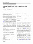 Research paper thumbnail of Factors that Influence Sexual Arousal in Men: A Focus Group Study