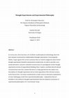 Research paper thumbnail of Thought Experiments and Experimental Philosophy