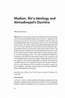 Research paper thumbnail of The Issue of Mahdism within Shia Ideology and Ahmadinejad’s Doctrine